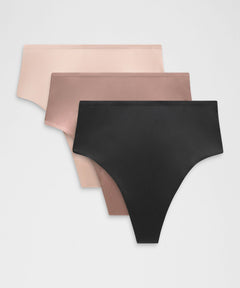 Lululemon Wundermost Ultra-Soft Nulu High-Waist Thong Underwear *3 Pack