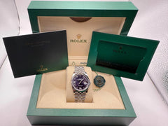 Rolex | Datejust | 126234 | Gold/Steel | 36 mm | Steel | Purple | Automatic