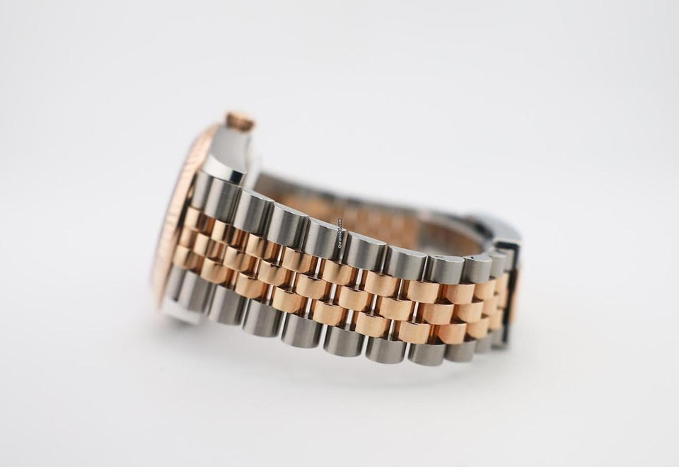 Rolex | Datejust | 126231 | Rose gold | 36 x 44 mm | Gold/Steel | White | Automatic
