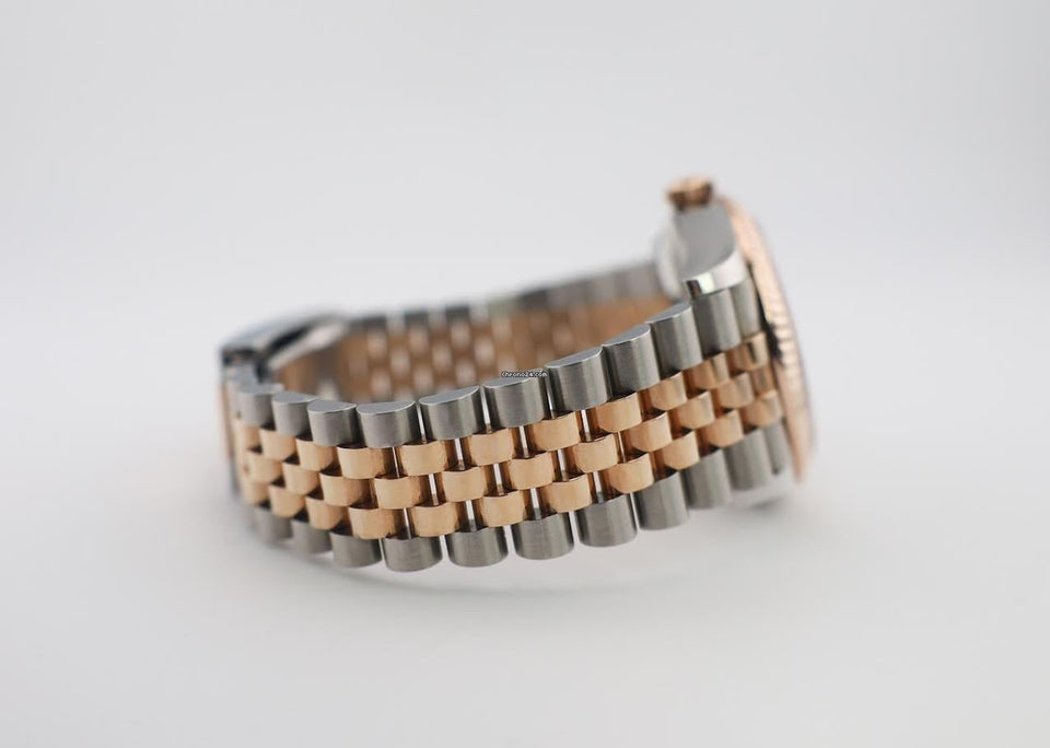 Rolex | Datejust | 126231 | Rose gold | 36 x 44 mm | Gold/Steel | White | Automatic