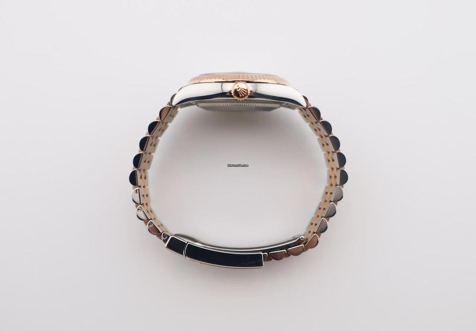 Rolex | Datejust | 126231 | Rose gold | 36 x 44 mm | Gold/Steel | White | Automatic