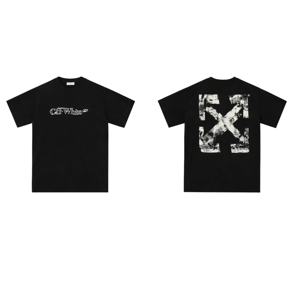 Off-White Paint Arrow Skate T-shirt  black