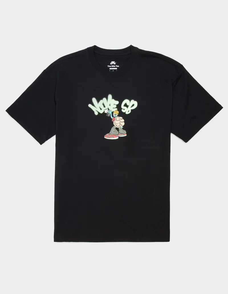 Nike SB Max 90 Spray Turtle Skate Tee Shirt - Black