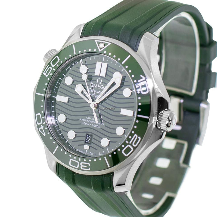 Omega Seamaster Diver 300 MStainless Steel Green Index Dial 210.32.42.20.01.001