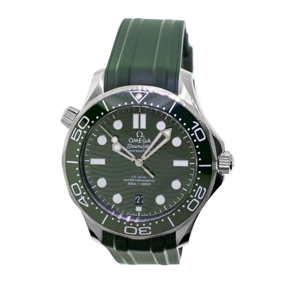 Omega Seamaster Diver 300 MStainless Steel Green Index Dial 210.32.42.20.01.001