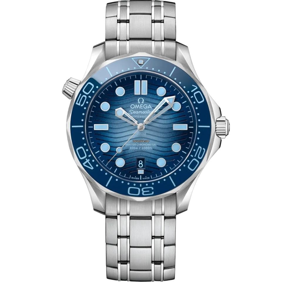 Omega Seamaster Diver 300 M42 mm steel on steel automatic watch 210.30.42.20.03.003