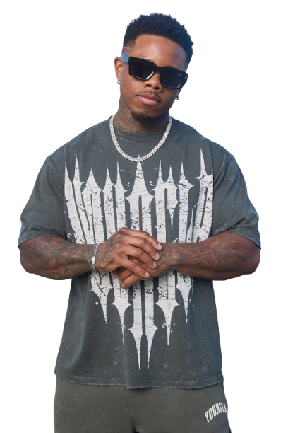 YOUNG LA 4156 Revenge Tees Slate Wash