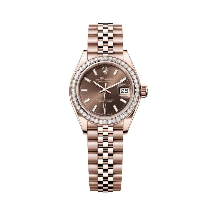Rolex | Datejust | 279135RBR | Rose gold | 28 mm | Rose gold | Brown | Automatic