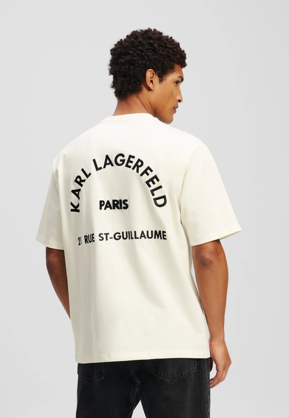 KARL LAGERFELD RUE ST-GUILLAUME - Print T-shirt - cannoli cream