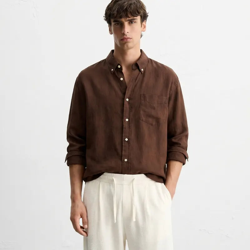 Classic Mercer Shirt – Dark Cocoa