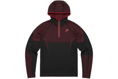 Gymshark Onyx 5.0 Seamless Hoodie Black/Carmine Red