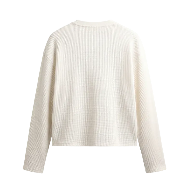 Blacklist Bear Basics Waffle T-shirt Off White