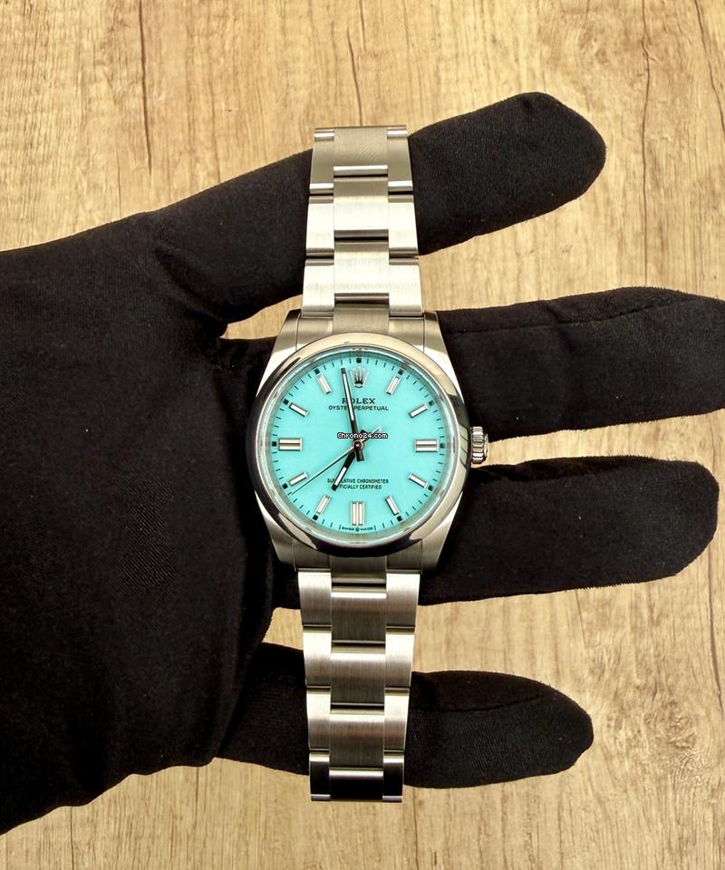 Rolex | Oyster Perpetual | 126000 | Steel | 36 mm | Steel | Turquoise | Automatic