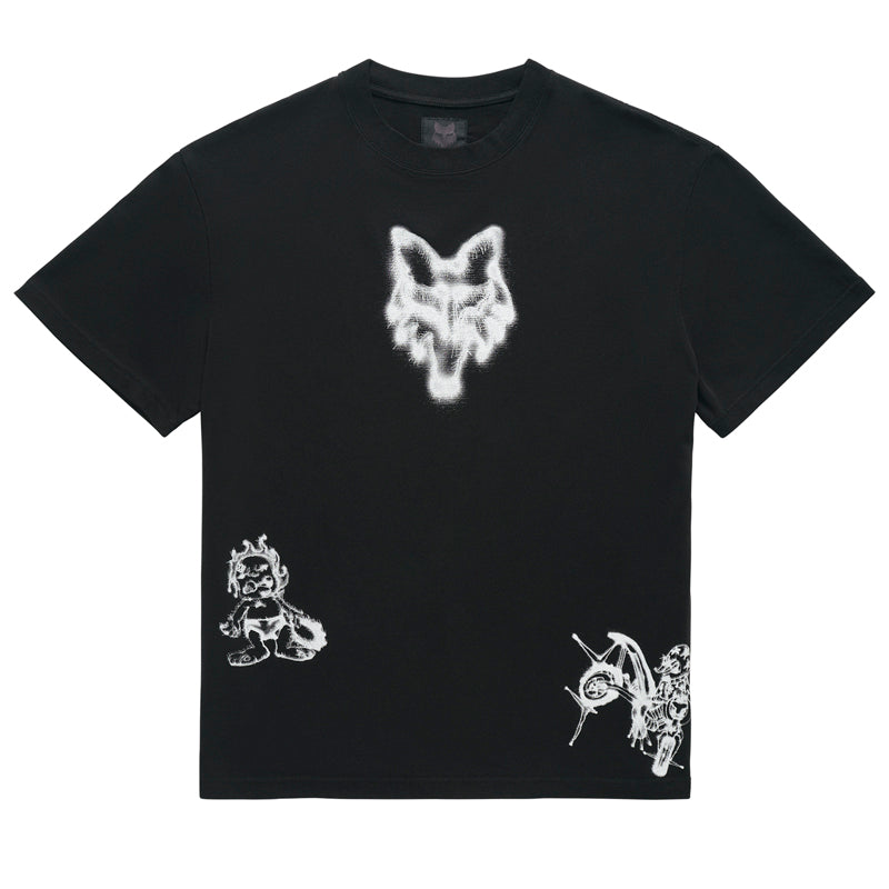 Fox Lab Airbrushed Tee - Black