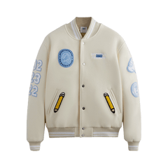 Kith x Invisible Friends Manteco Wool Varsity Jacket Sandrift