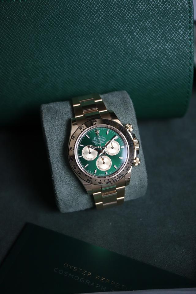 Rolex | Daytona | 126508 | Gold/Steel | Yellow gold | Green | Automatic