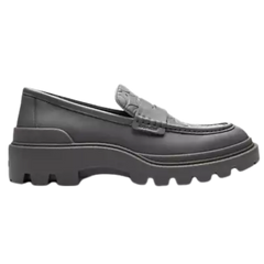 Coach Loafer With Signature Print Charcoal