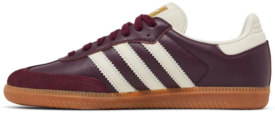 Adidas Wmns  Samba OG Maroon Gold Metallic