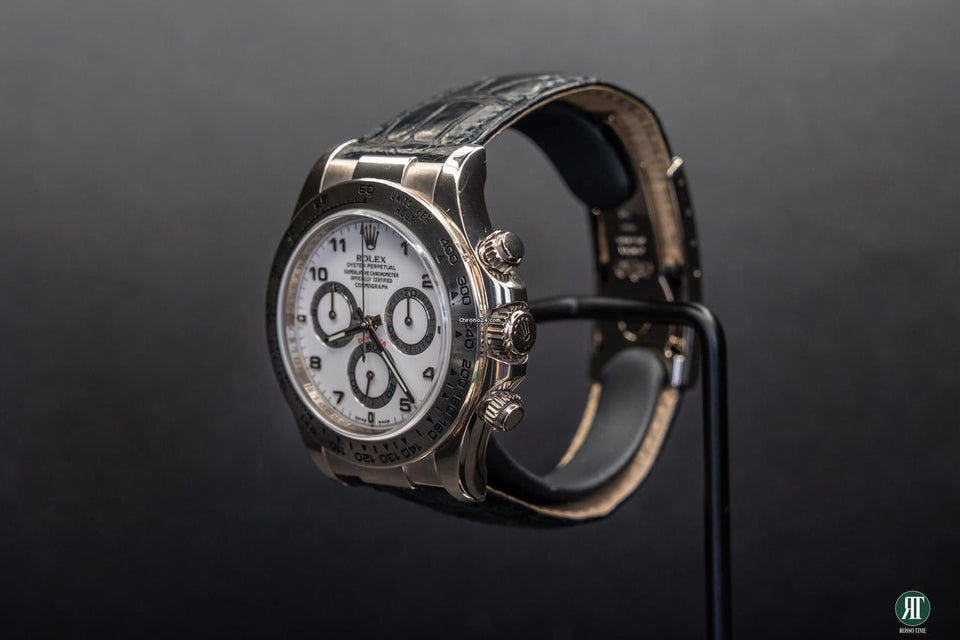 Rolex | Daytona | 116519LN | White gold | 40 mm | Crocodile skin | Mother of pearl | Automatic