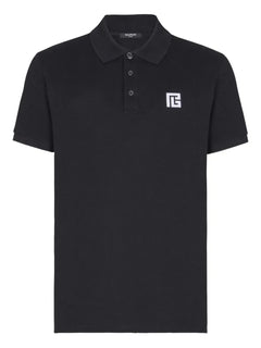 Embroidered Logo Polo - Black