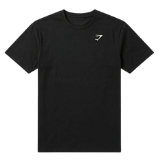 Gymshark Crest T-Shirt Black Regular Fit