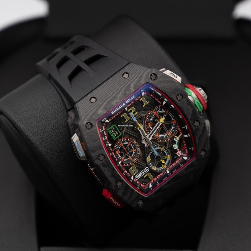 Richard Mille Automatic Winding Split-seconds Chronograph Full Carbon