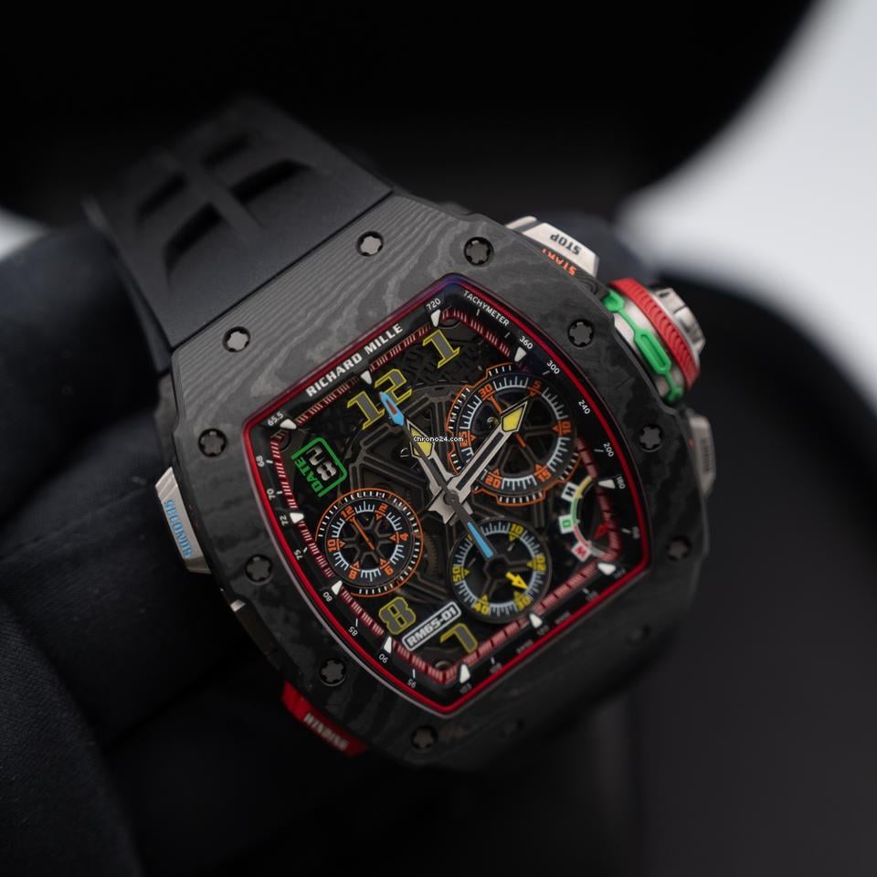 Richard Mille Automatic Winding Split-seconds Chronograph Full Carbon