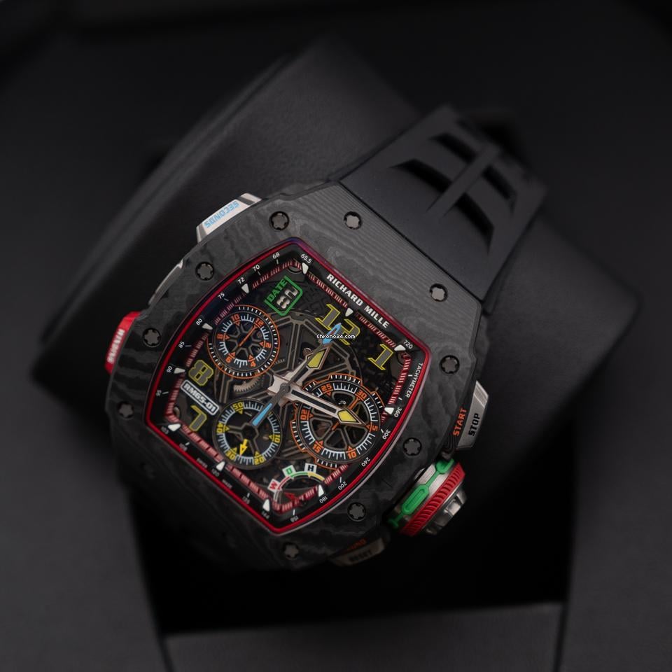 Richard Mille Automatic Winding Split-seconds Chronograph Full Carbon