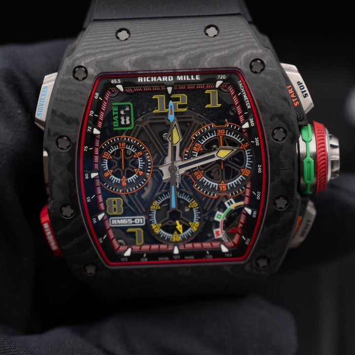 Richard Mille Automatic Winding Split-seconds Chronograph Full Carbon