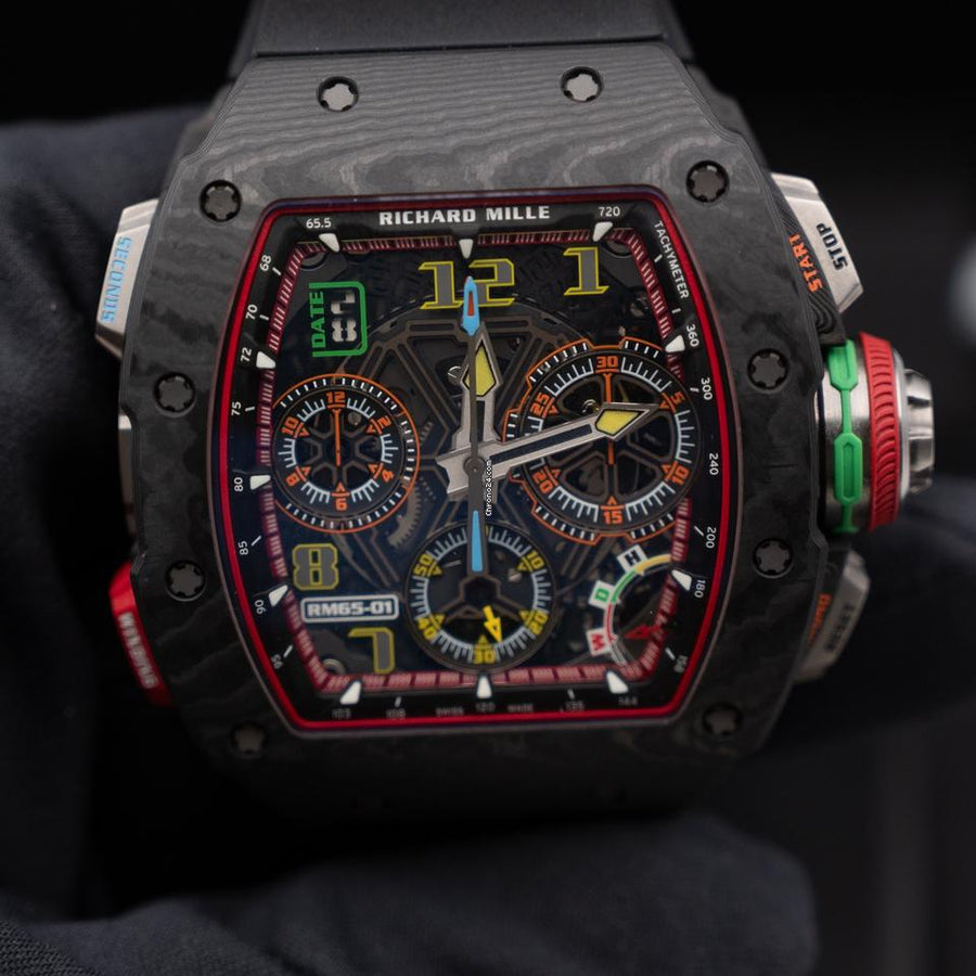 Richard Mille Automatic Winding Split-seconds Chronograph Full Carbon