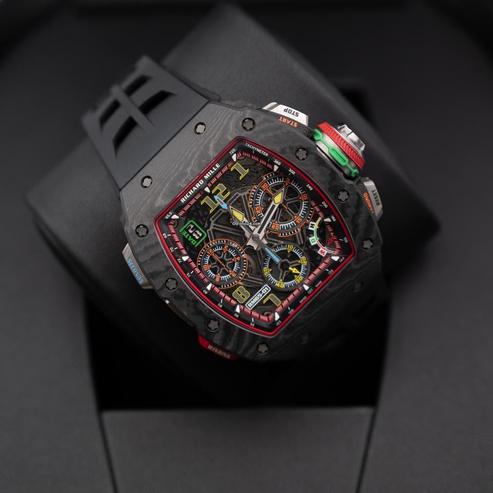 Richard Mille Automatic Winding Split-seconds Chronograph Full Carbon