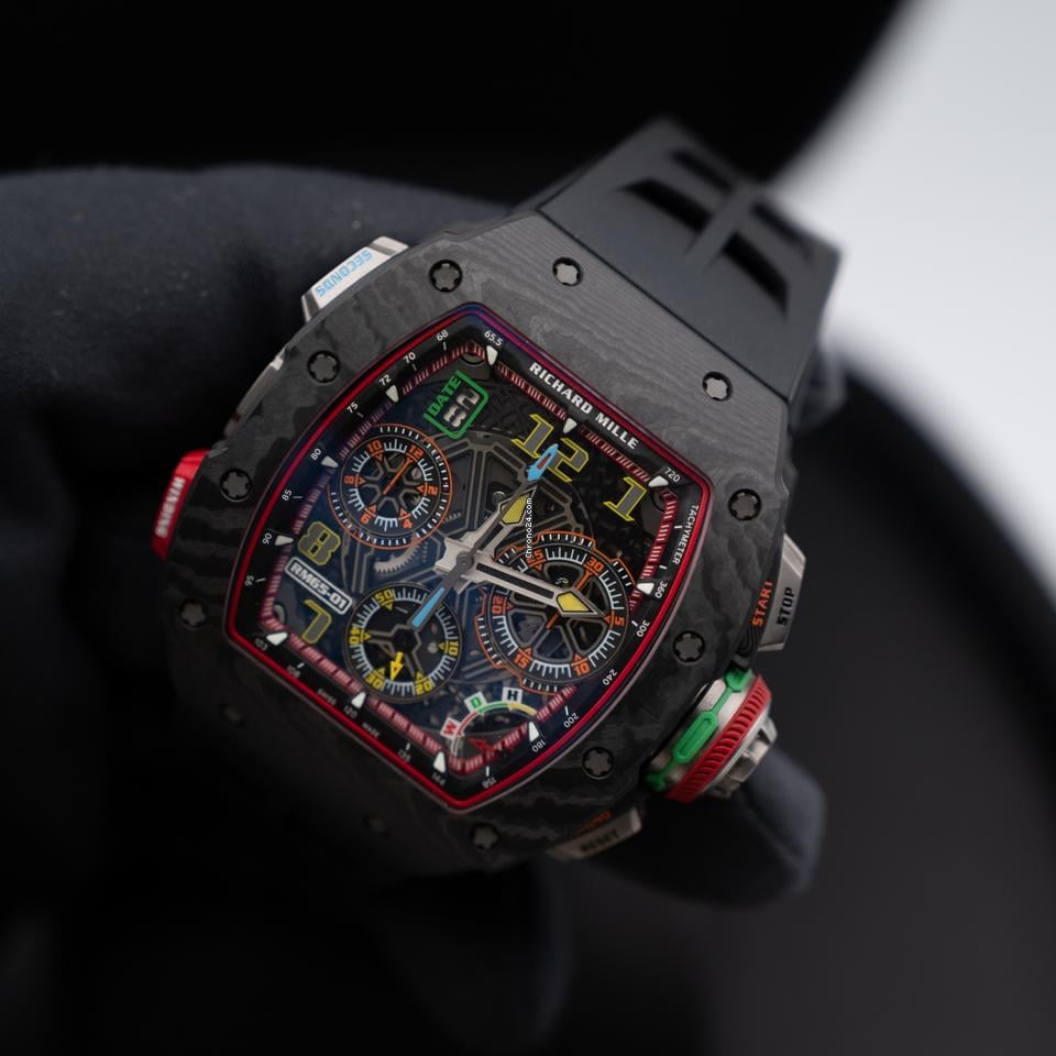 Richard Mille Automatic Winding Split-seconds Chronograph Full Carbon