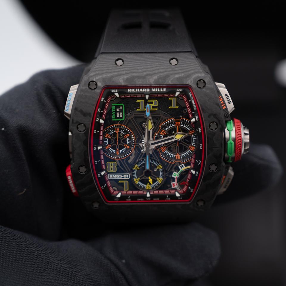 Richard Mille Automatic Winding Split-seconds Chronograph Full Carbon