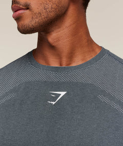 Gymshark Lightweight Seamless Tank - Iron Blue/Dark Grey