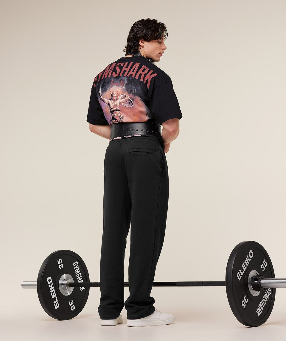Gymshark Power x Frazetta Graphic T-Shirt - Black/Rust Red