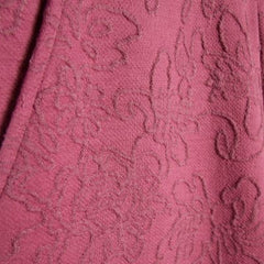 Pink Jacquard Wide Leg Trousers