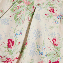 White Floral Printed Shorts