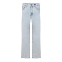 Diagonal Cotton Slim Fit Jeans