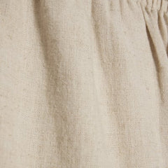 Black Linen Blend Wide Leg Trousers