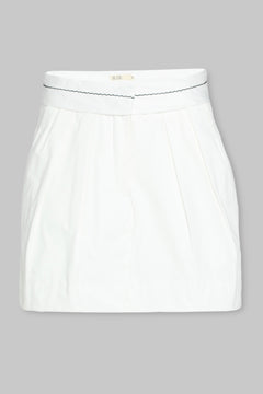 INSIDE OUT WAIST PLEATED MINI SKORT