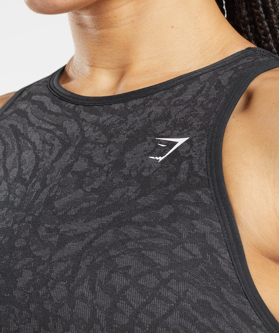 Gymshark Adapt Animal Seamless Sports Bra -  Wild | Black