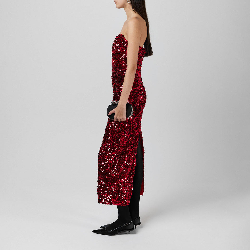3d Sequin Midi Dress