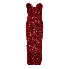 3d Sequin Midi Dress