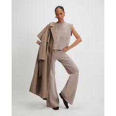 Beige Knitted Waistcoat