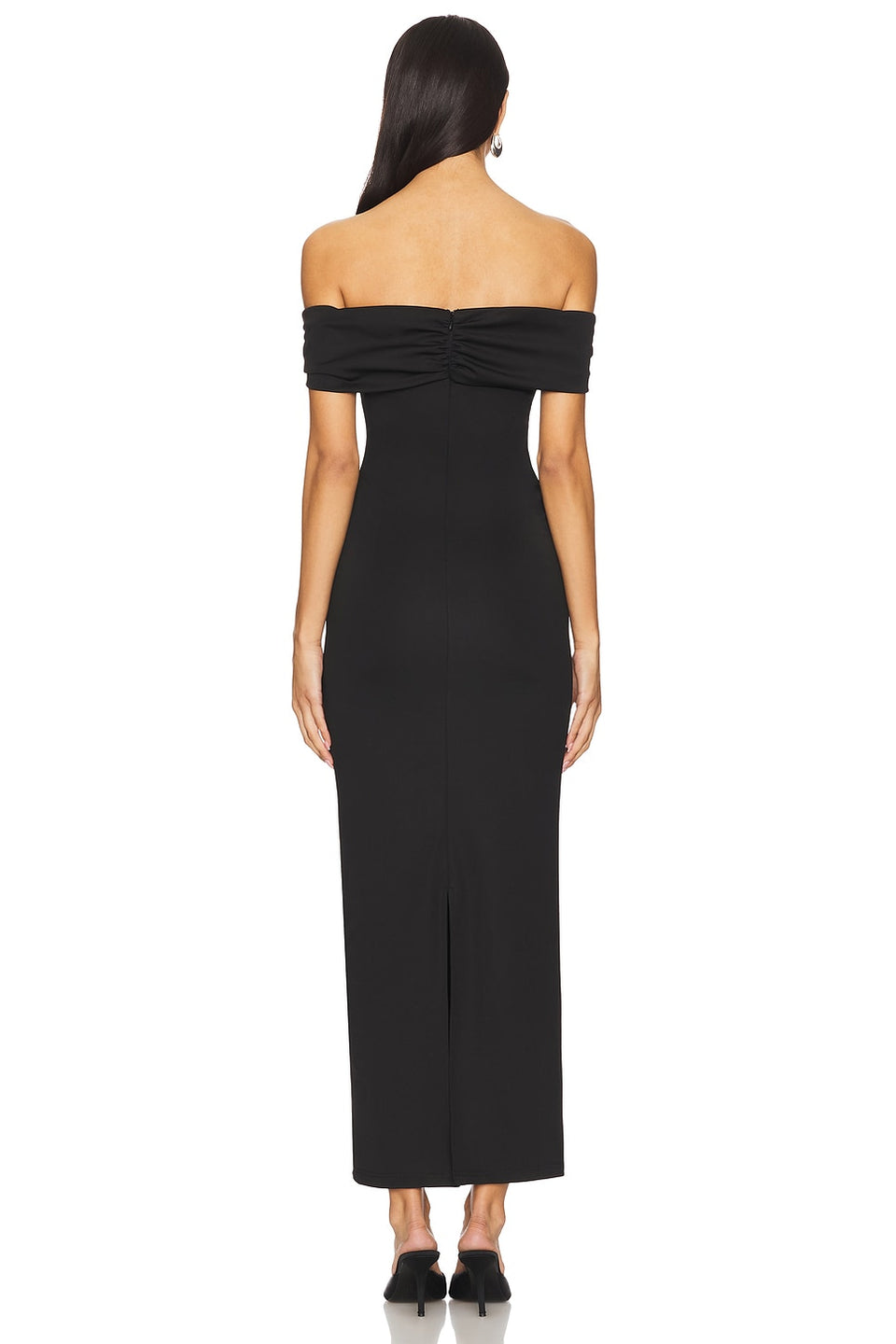 superdown Blake Off Shoulder Gown in Black