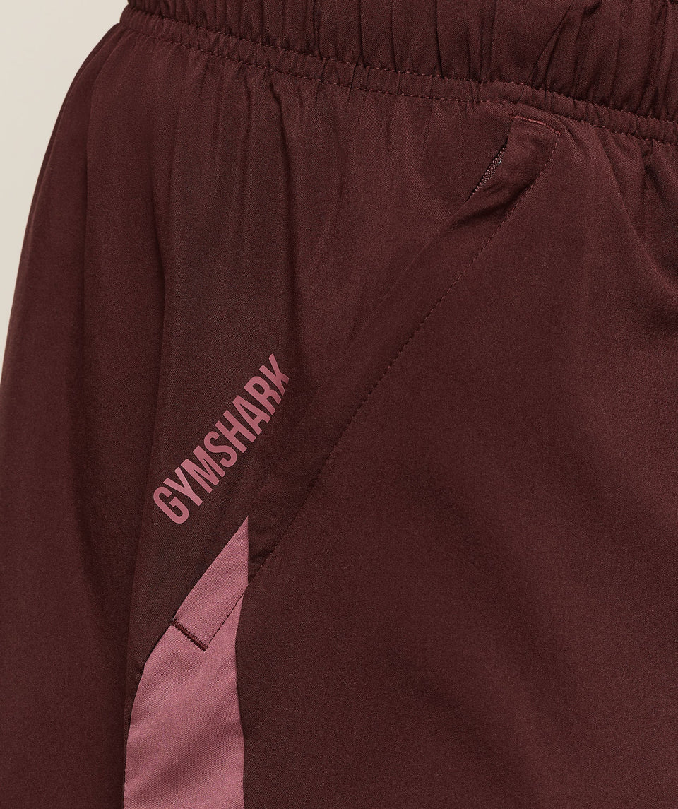 Gymshark Sport  7" Shorts - Rich Maroon/Reset Pink