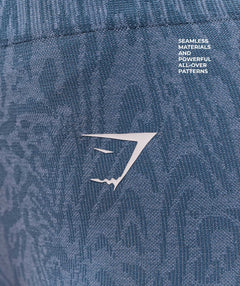 Gymshark Adapt Animal Seamless Leggings - Worn Blue/Peri Blue
