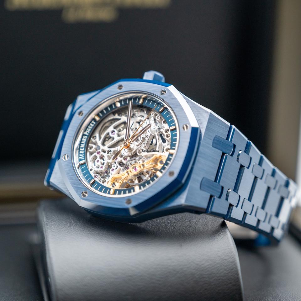 Audemars Piguet Double Balance Wheel Openworked Midnight Ceramic Blue New Release Very Rare