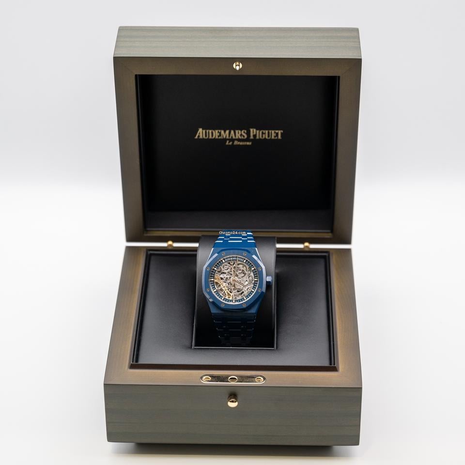Audemars Piguet Double Balance Wheel Openworked Midnight Ceramic Blue New Release Very Rare
