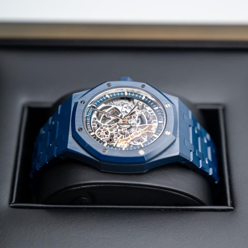 Audemars Piguet Double Balance Wheel Openworked Midnight Ceramic Blue New Release Very Rare